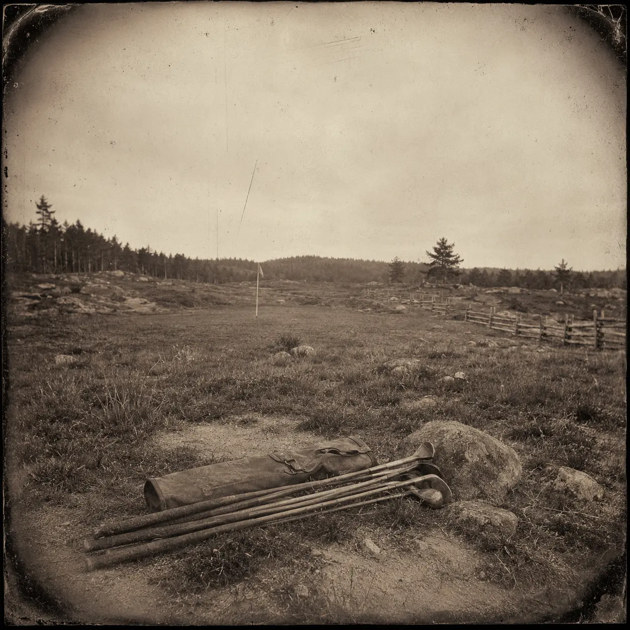 Illustrative archive: the course at the present site in an earlier era.